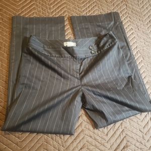 Ann Taylor Slacks Slate Gray Pinstripe